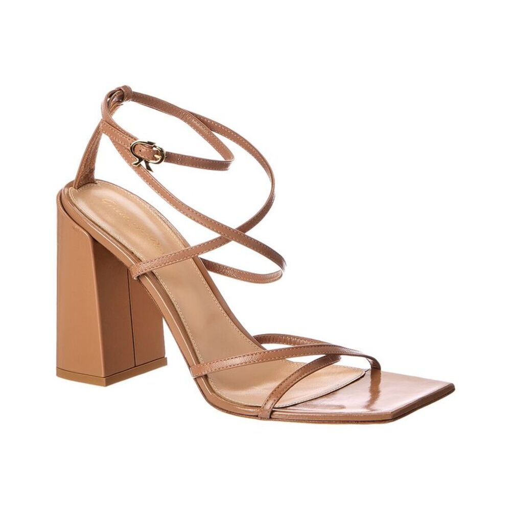 Gianvito Rossi 95 Leather Sandal, Brown